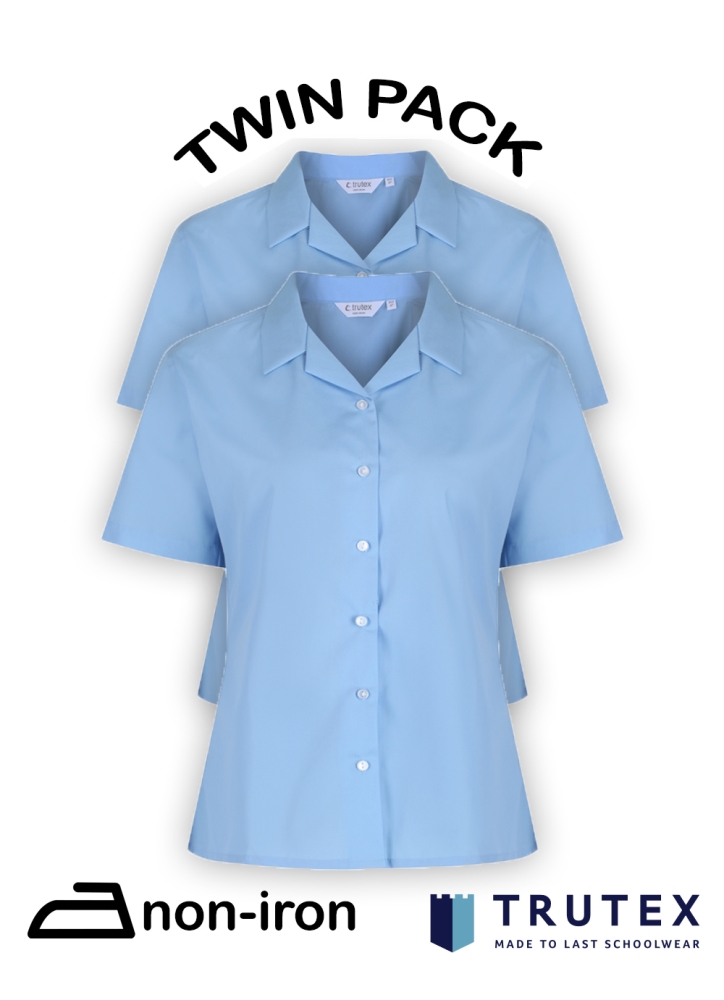 BLUE REVERE BLOUSE, SHIRTS, ST PAUL'S SCHOOL FOR GIRLS