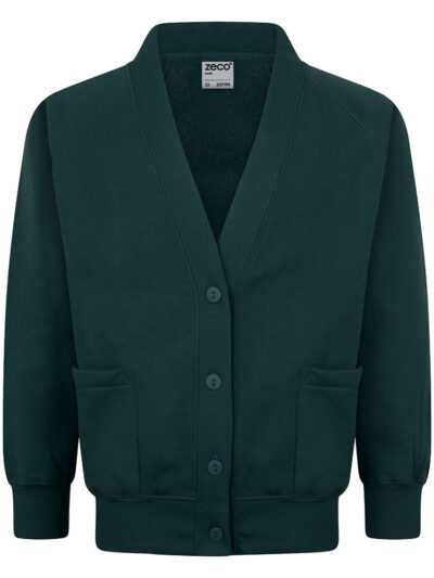 GROVE CARDIGAN BOTTLE GREEN, Grove School, DAY WEAR